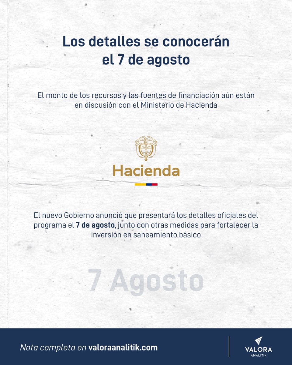 ValoraAnalitik's tweet photo. 🏠 El Gobierno De la Espriella presentó los primeros detalles de La Casa Milagro, el programa que reemplazaría a Mi Casa Ya. La iniciativa busca reactivar el sector de la construcción mediante una combinación de subsidios, créditos y beneficios de diferentes entidades para facilitar el acceso a vivienda propia.

💰 Uno de los principales objetivos es ofrecer créditos para vivienda con tasas cercanas al 2 %, gracias a la articulación entre el Fondo Nacional del Ahorro, las cajas de compensación y el sistema financiero. Además de impulsar la compra de vivienda nueva, el programa priorizará el mejoramiento de viviendas, la legalización de barrios y el acceso a servicios públicos.

📅 El monto de los recursos y las fuentes de financiación aún están en definición y serán anunciados por el presidente Abelardo de la Espriella el próximo 7 de agosto. Ese mismo día también se presentarán nuevas inversiones para fortalecer el saneamiento básico en el país.

➡️Lee la nota completa: https://t.co/vF0NXBHmUZ

@soyjaimeandres @Minvivienda 

#Vivienda #Economía #Colombia