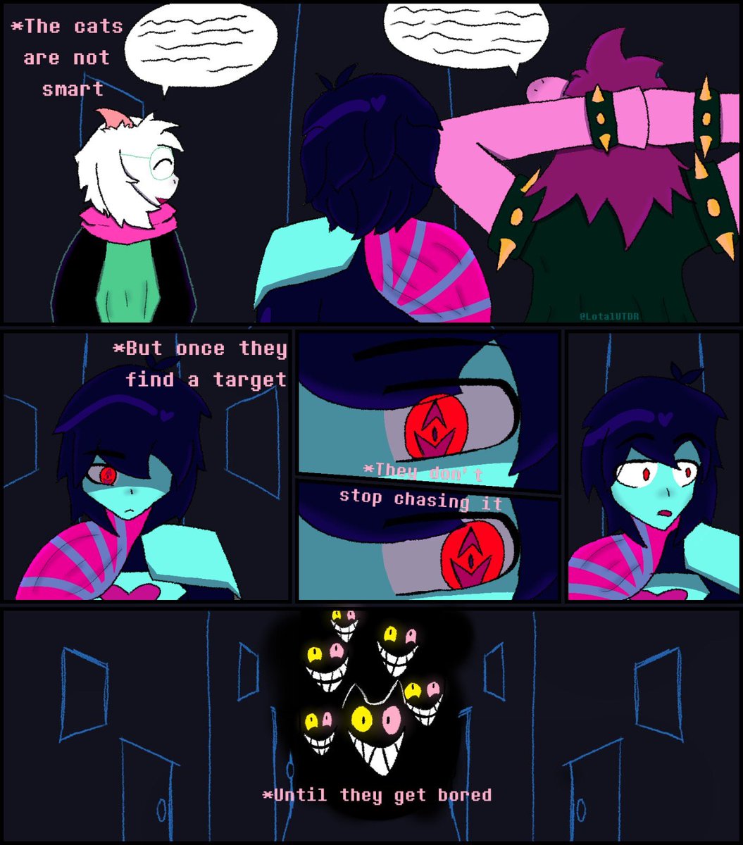 Lotal_UTDR's tweet photo. It never gets bored #deltarune #friend https://t.co/S8kmQUnIsF