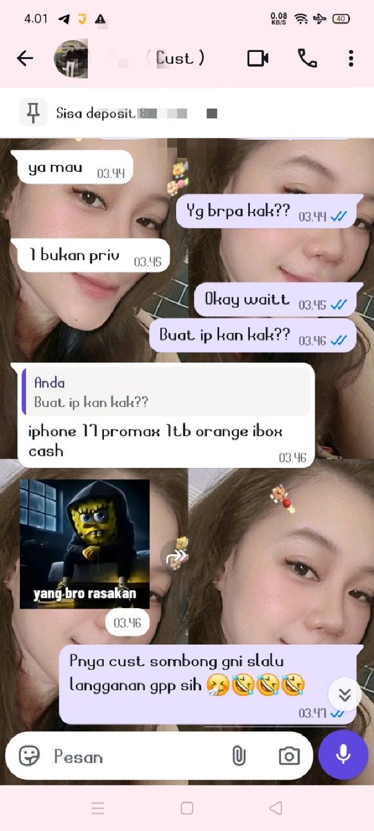 dayintadakfla's tweet photo. Gpp bangettt punya cust langganan sombong bgini asal dia terus jajan diakuu, always depo 🤣🤣😭😭

Lope sekebon pokoknyaa 😍🥰💕💕 https://t.co/rtAYmwz5TN