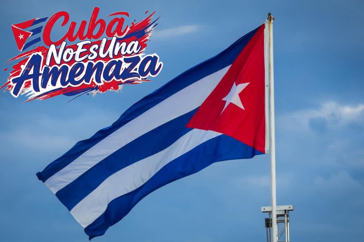 7Mararodriguez's tweet photo. La resistencia de un pueblo digno no se puede quebrar con falsas narrativas. Cuba es solidaridad, paz y respeto mutuo ante el mundo. 

#CubaNoEsUnaAmenaza https://t.co/pkQSLaOaAW