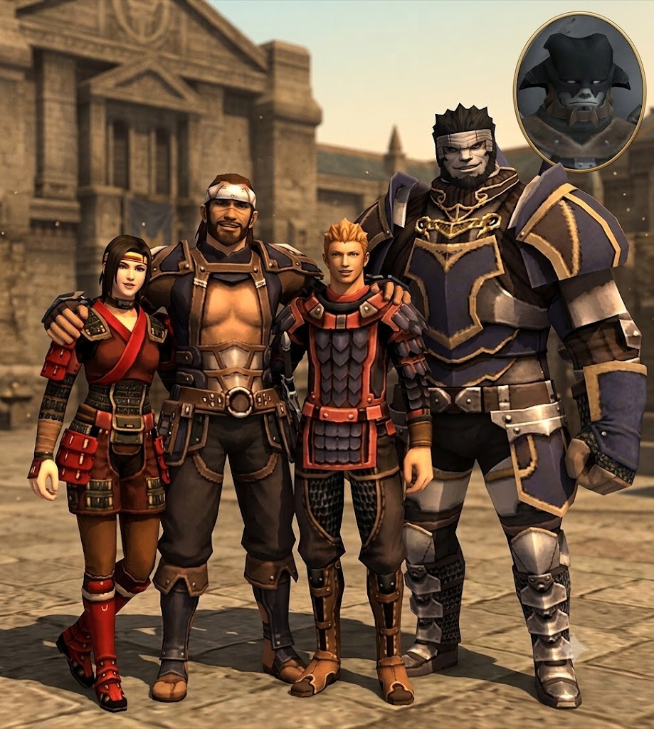 Susie_Q_ff11's tweet photo. 我らミスリル銃士隊！信頼し合う仲間！
＃FF11 https://t.co/hm7gSHdSCF