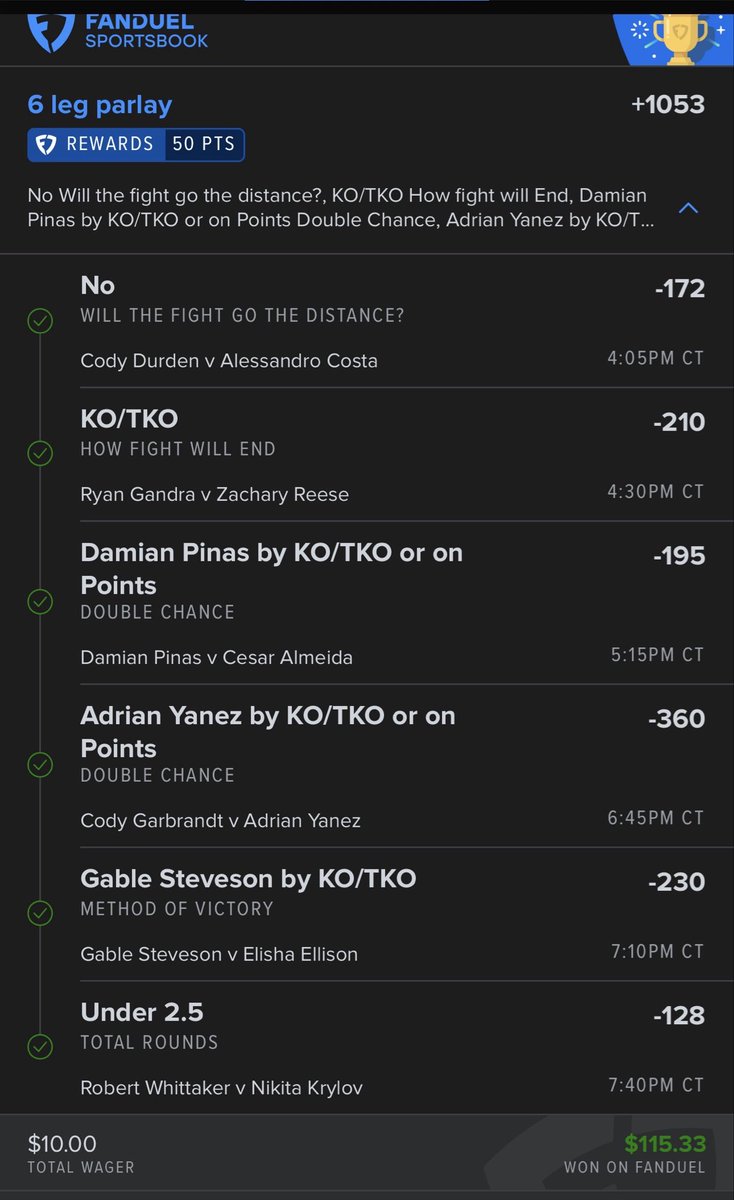 Mr_NotImportant's tweet photo. @TheCoachesDesk @LevelsPicks 1st time tailing ufc this season and we cash 6-0 the goat 🐐 aka @TheCoachesDesk https://t.co/qa93hK8mgF