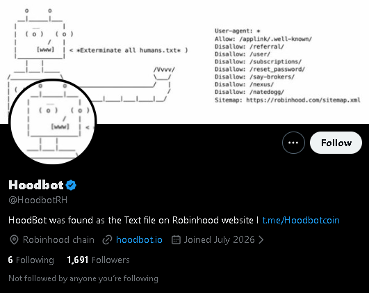 the_cia_hacker's tweet photo. im going to kirk out

everytime i launch something it gets vamped

i launched DTV and @TimDraper copies everything including the logo

now i launch a robinhood bot and indians are quick to launch a token named after my bot @HoodBot_eth https://t.co/O9Pb8BW2Tm