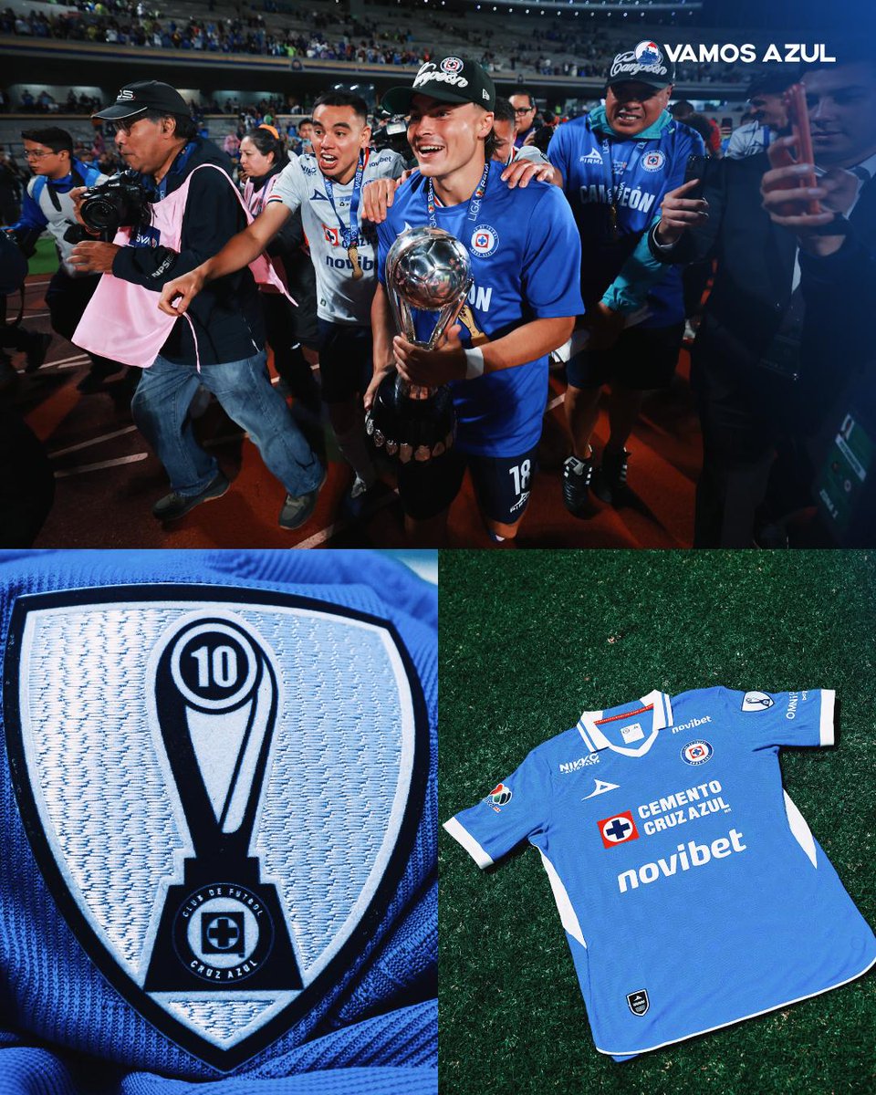 VamosCAzul's tweet photo. Puro orgullo🥹

💙Así se ve el parche de la Décima en la nueva playera que utilizará Cruz Azul en todo 2026. https://t.co/Uhxw9XTPjV