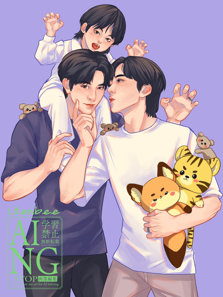 Litenbee's tweet photo. 🦊🐯🐺🐰 with the pups~

#LangTu #HuaSheng
#ABODesire1stAnniversary https://t.co/YmDPQUDZRN
