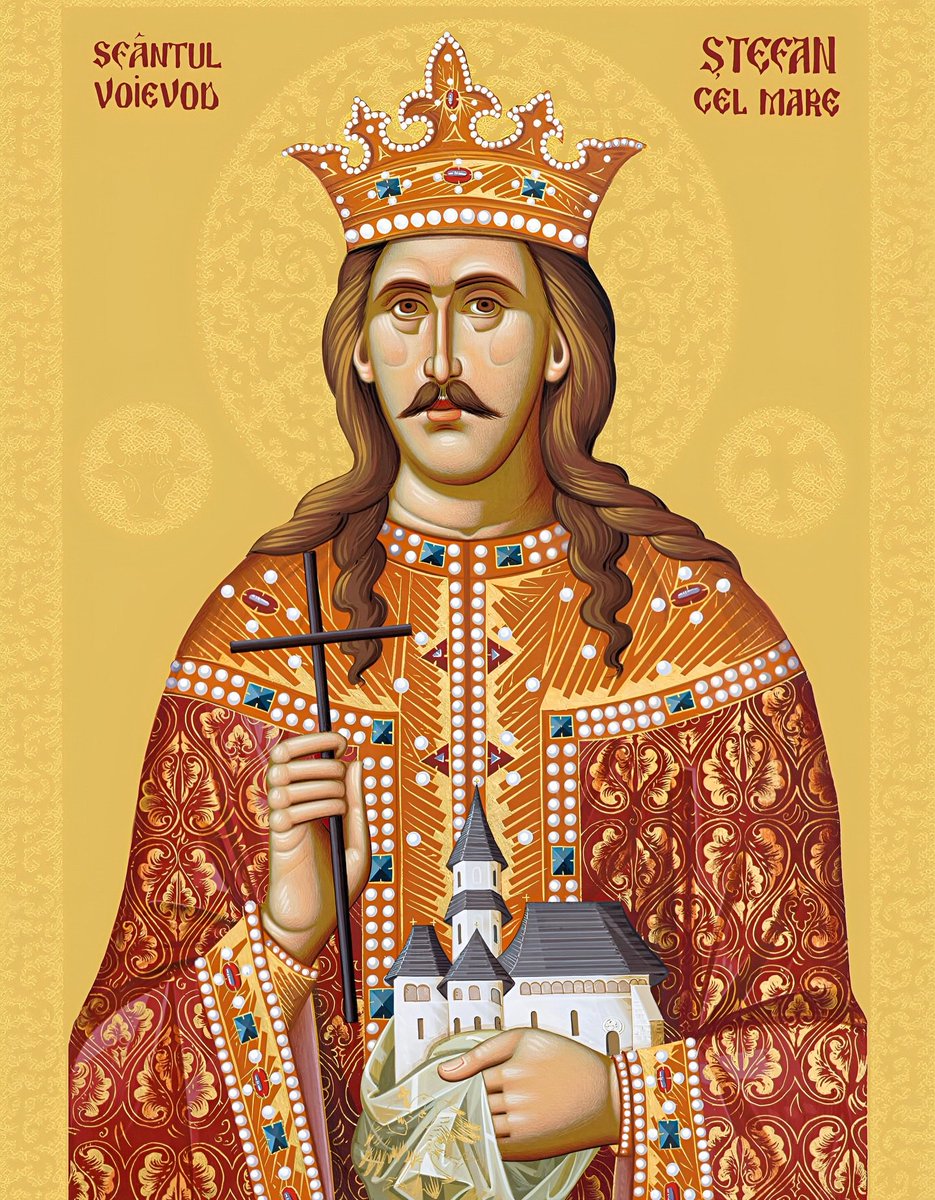 RomanOrthodoxy's tweet photo. St. Stephen the Great, Prince of Moldavia (1504)

"Fearless defender of the true faith and protector of the land of thy forefathers, great founder of holy churches and monasteries, O Prince Stephen, pray to Christ God to deliver us from our needs and sorrows." https://t.co/esQ9YqP9YK