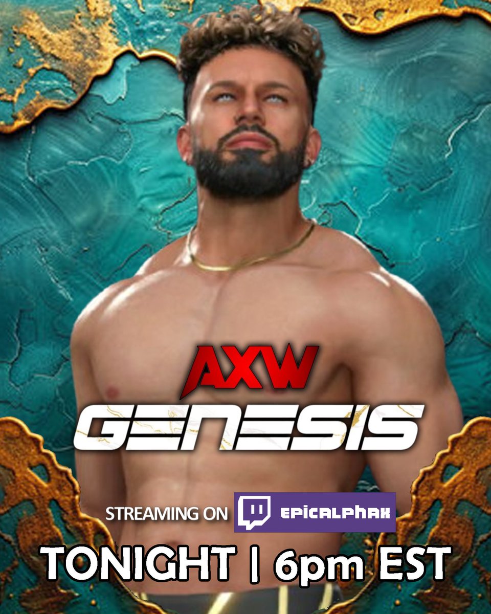 AXWrestle's tweet photo. With Genesis returning, we will be receiving another show hosted by @Perfect10Omega...

THE PERFECT 10 EXPERIENCE RETURNS!

#AXWGenesis

Tonight @ 6pm EST | https://t.co/F5mT4slryF https://t.co/zjFKZKM1Fj