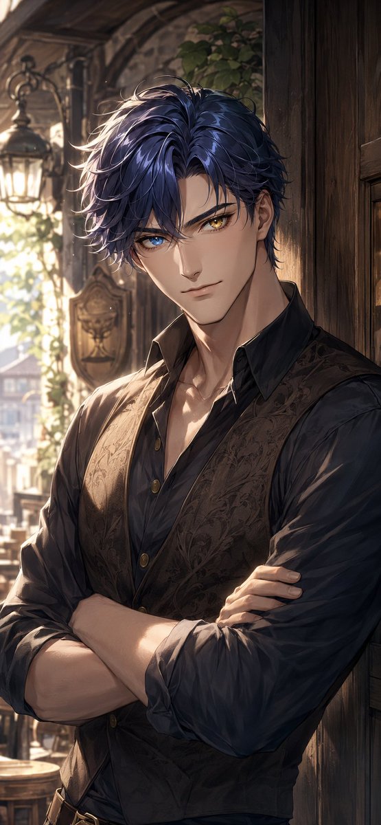 Heterochromatic Nobleman Anime Portrait
