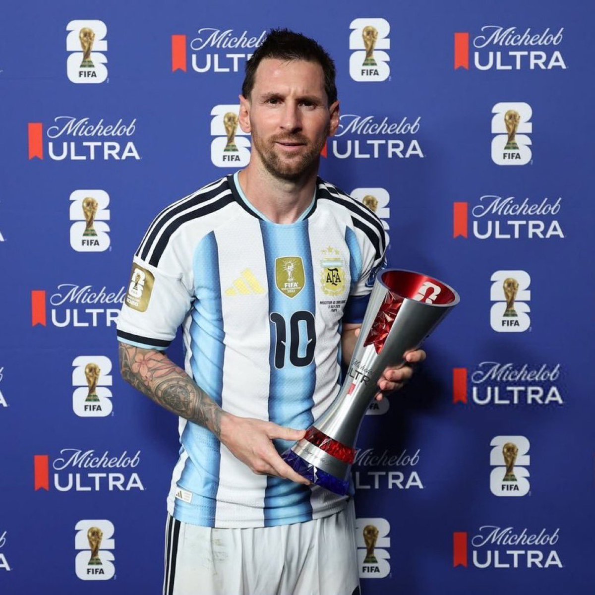 DukeDennis_00's tweet photo. Messi now has the most assist in World Cup history breaking the former record held by him.

LIONEL ANDRE MESSI 🐐👑 https://t.co/OkdhvxhSy8