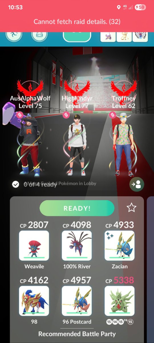 AusAlphaWolf's tweet photo. @NianticHelp Would be nice if you could fix this issue https://t.co/tp9U3IMEVv