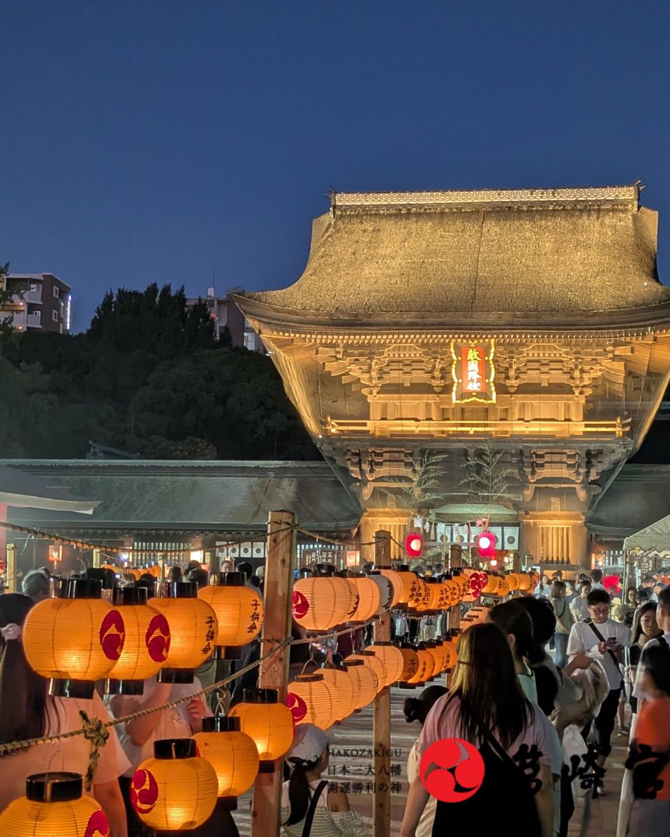 hakozakigu_offi's tweet photo. ●筥崎宮　夏越まつり『第37回夏だ！祭りだ！フェスティバル！』

7月25日（土）16時～22時
 26日（日）正午～21時

●夏越祭・千度祓（茅の輪くぐり）

7月25日（土）16時頃〜

※時刻等は目安です。都合により前後する場合がございますのでご注意ください。 https://t.co/WAyWglHtN2