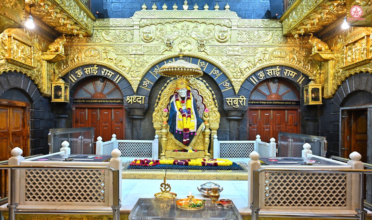SSSTShirdi's tweet photo. *!! ॐ साई राम !!*
*श्री साईबाबा संस्थान विश्वस्त व्यवस्था,शिर्डी*
*!! ॐ Sai Ram !!*
*Shri Saibaba Sansthan Trust, Shirdi*
≈≈≈≈≈≈≈≈≈≈≈≈≈≈≈≈≈ 
*आरती :-शिर्डी माझे पंढरपुर*
*रविवार १२ जुलै २०२६*  
*Aarti :-Shirdi Majhe Pandharpur*
*Sunday 12 July 2026* https://t.co/z7kuFyTADI