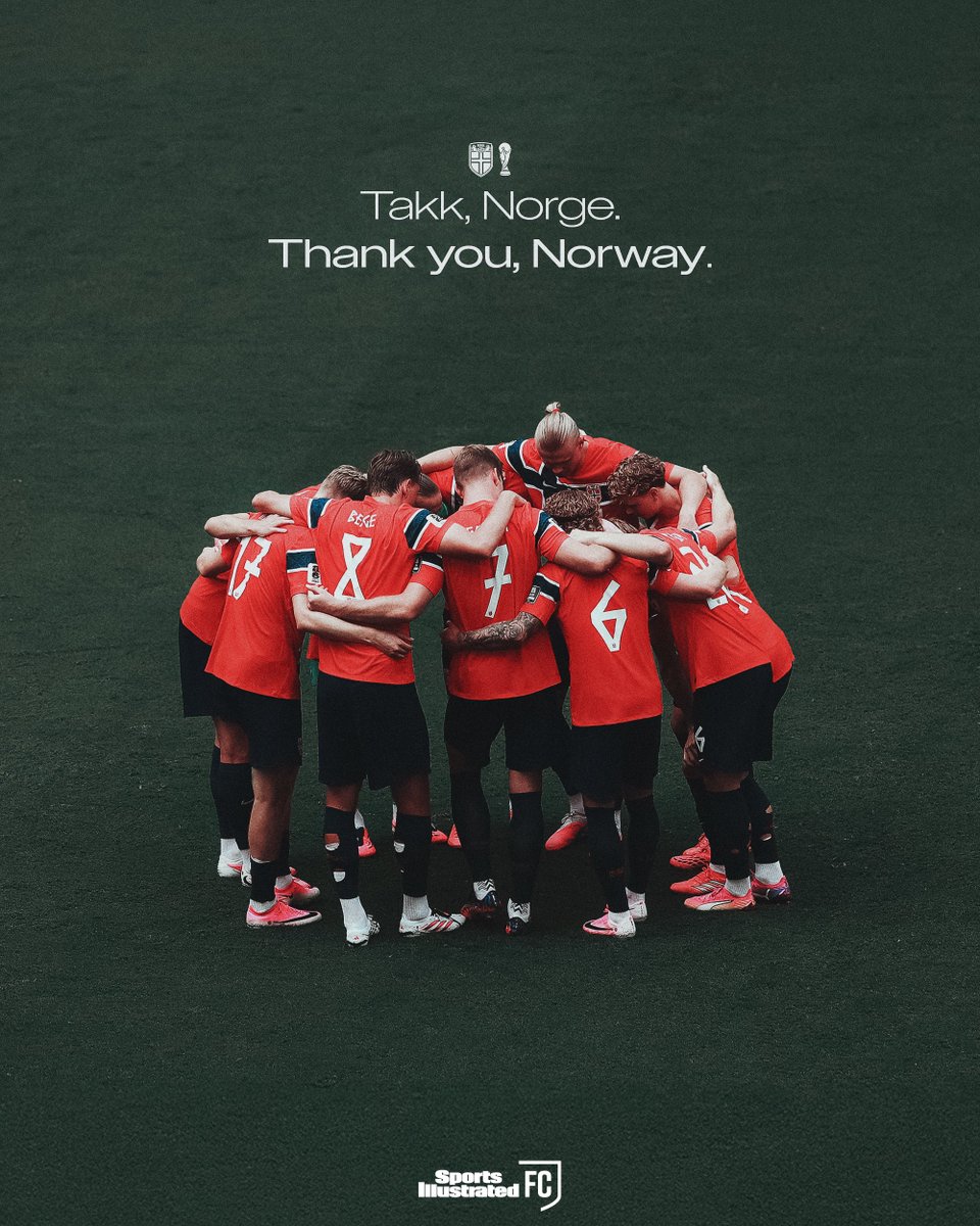 SI_FootballClub's tweet photo. Takk, Norge. https://t.co/AYDmsxjIUT