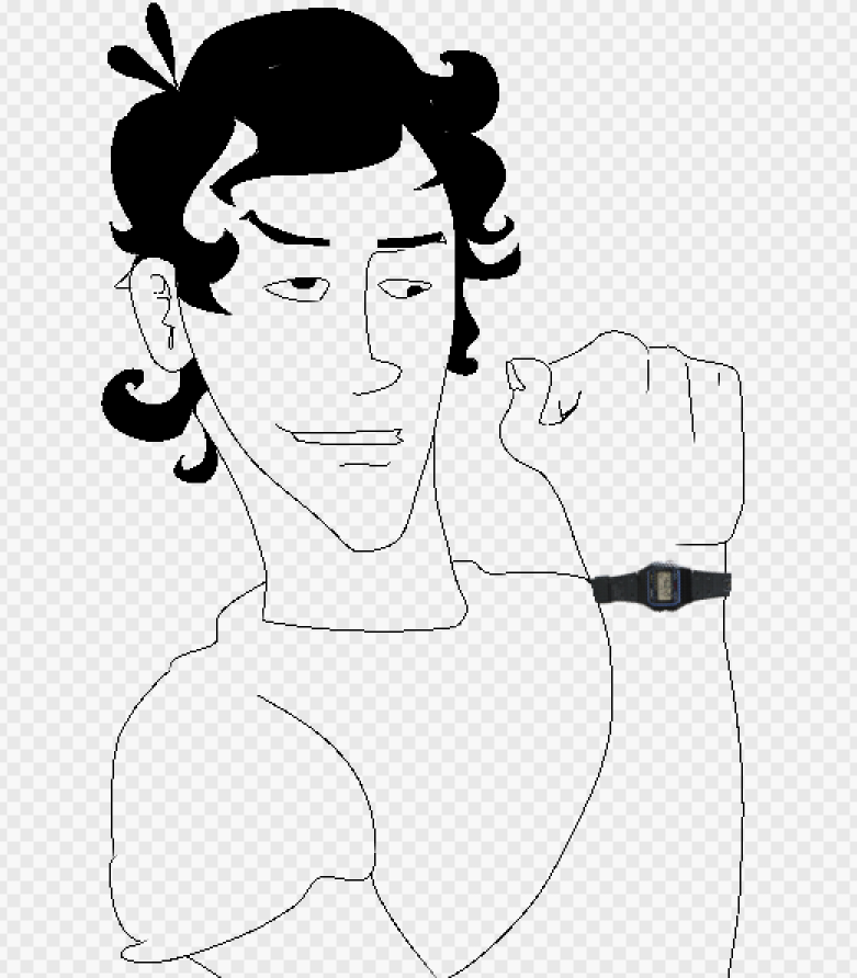 gatakus's tweet photo. self portrait of me and my casio https://t.co/PJimkMDrJO