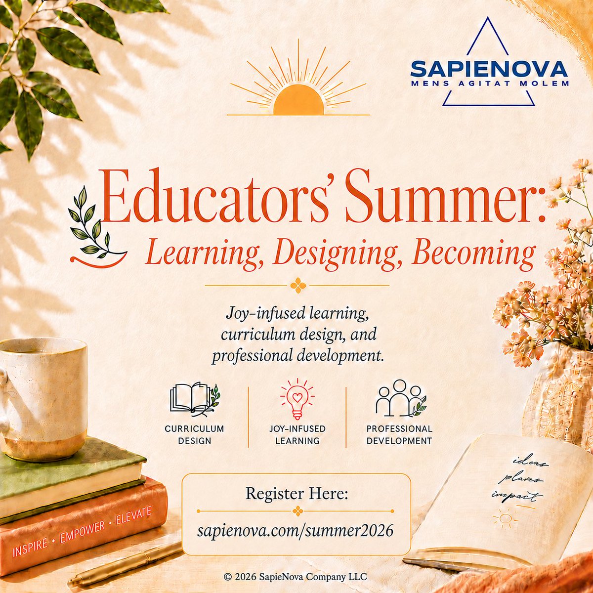 CHarrisClass1st's tweet photo. ☀️Educators’ Summer ☀️

Two virtual Practice Labs for educators + school leaders

✨ Joyful Planning
✨ Creating a Joyful Community

Register: https://t.co/4NVGKgFfzM
Explore SapieNova: https://t.co/R2oK0CvZfT

I hope you’ll join us
Please, retweet away—share with your people☀️✨ https://t.co/Zrewnpz1gw