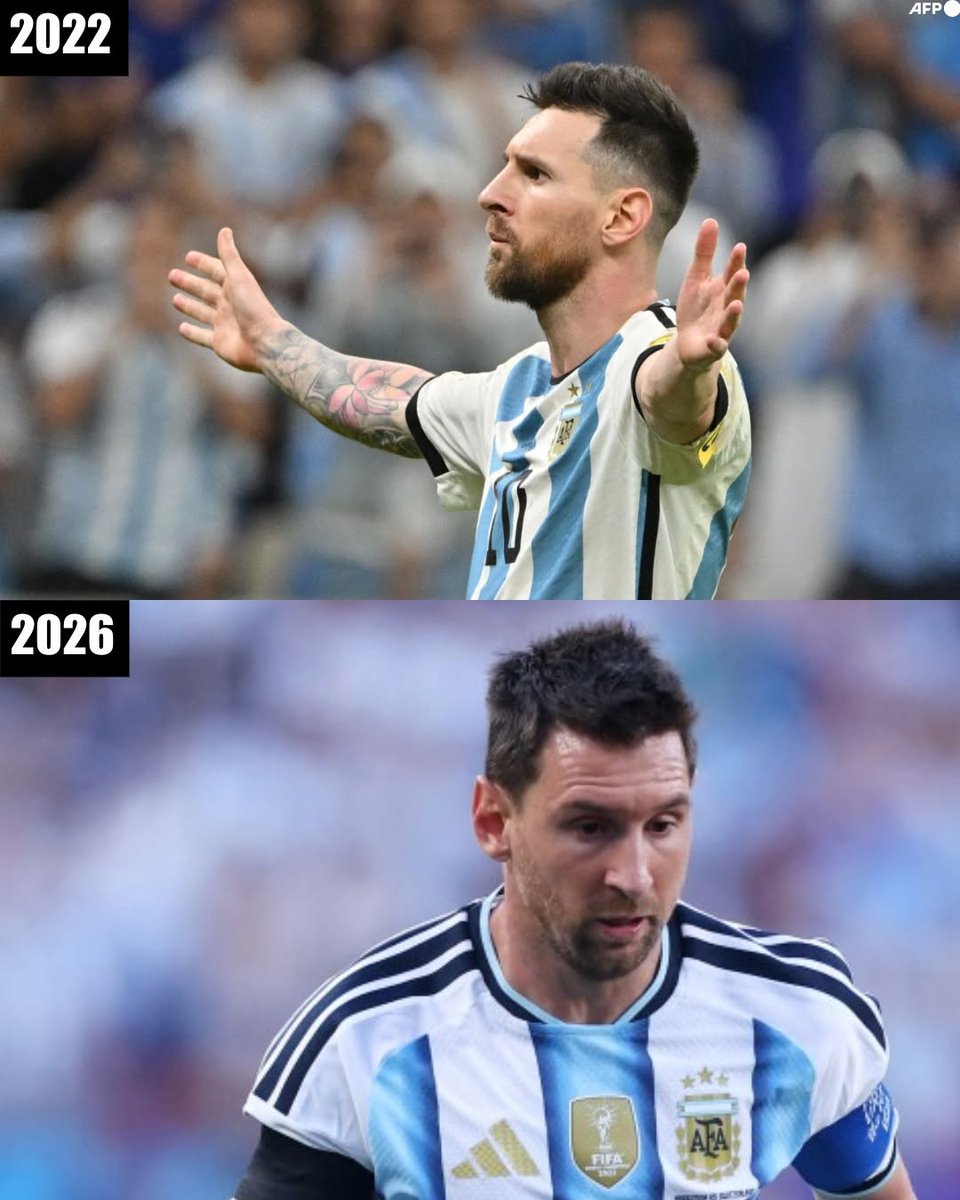 InvictosSomos's tweet photo. ¡¡LO DE MESSI ES LO NUNCA ANTES VISTO EN LA HISTORIA!!

➤ Lionel Messi con 35 años en la Copa del Mundo: 7 goles y 3 asistencias en 7 partidos en Qatar 2022. 
➤ Lionel Messi con 39 años en la Copa del Mundo: 8 goles y 2 asistencias en 6 partidos en la justa mundialista 2026.

Sí, estás leyendo bien: el GOAT lleva 2 Copas del Mundo consecutivas con 10 CONTRIBUCIONES DE GOL. Lo hizo con 35 años de edad y lo repitió a sus 39 años de edad. El mejor prime mundialista de la historia. Y lo activó en el tramo final de su carrera profesional. 

Solo ÉL podía lograr algo así.

COSAS DEL MÁS GRANDE DE TODOS LOS TIEMPOS.
