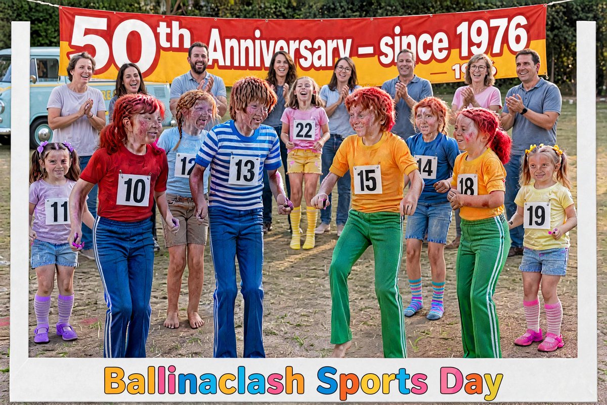 Ballinaclash_'s tweet photo. Clash 50 Bash, 
21 to 23 August. 
Fun for all the family https://t.co/0HJsTbyEph