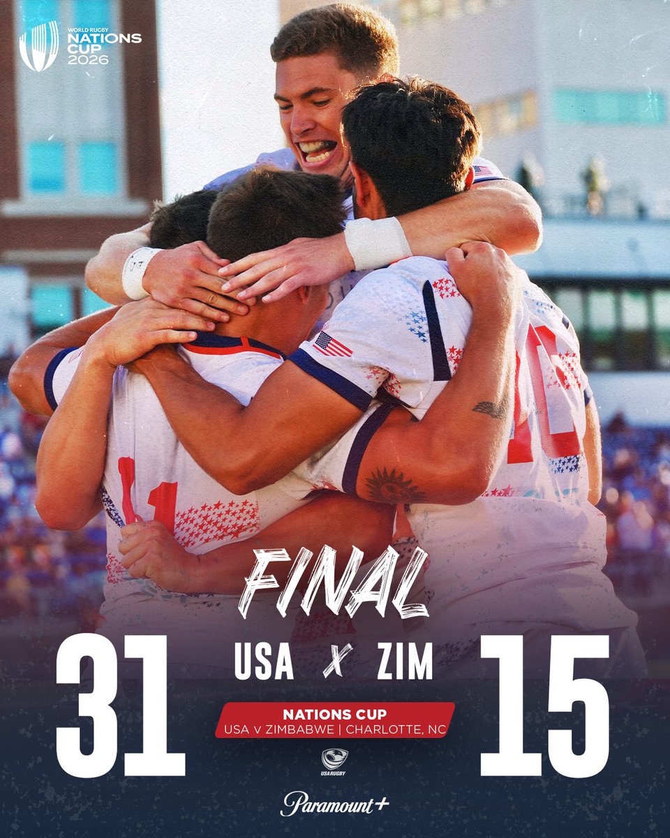 USARugby's tweet photo. HOME DUB 🦅

Tries:
Conner Mooneyham
Perry Mayo
Nathan Den Hoedt
Cory Daniel

Conversions:
Christopher Hilsenbeck

Penalties:
Luke Carty x3 https://t.co/aY8ohO3I5H