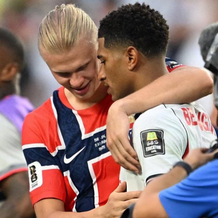 MadridXtra's tweet photo. 🚨 Erling Haaland: “Real Madrid and England are LUCKY to have Jude Bellingham.

EVERYONE wants Jude Bellingham on their team.

He's one of the BEST players in the world.” https://t.co/azDSftmZV2