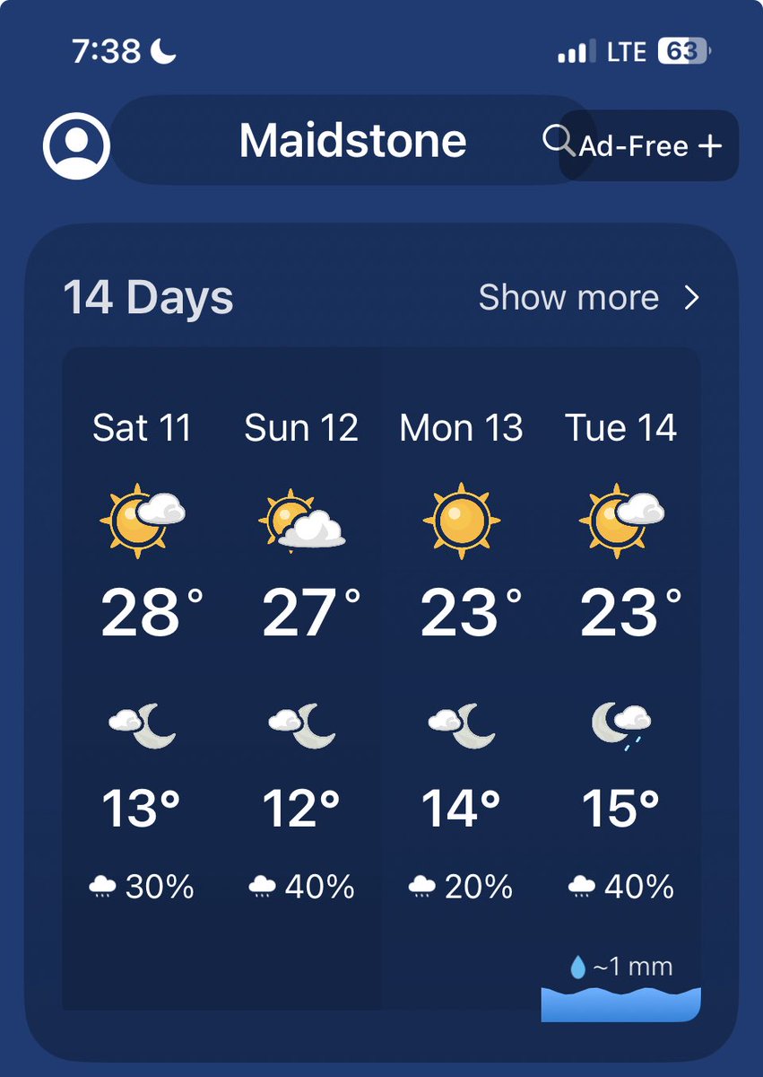4nierfarms's tweet photo. @pat_kunz This was our forecast for the day with a heat warning.  Hit a high of 27. Thinking they just want to show an increase in heat warnings issued over previous years. https://t.co/5hZfdlW0q2