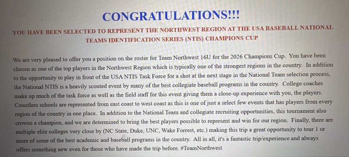 ConcordHighBB's tweet photo. Congrats to our own @max_dash925 on his nomination to participate in the USA Baseball NTIS Series Champions Cup! This is a huge accomplishment and a testament to Max’s hard work, dedication and passion for baseball! 💪💛💚💥
@Northwest_NTIS 
@MtDiabloUSD 
@AthleticsAtCHS https://t.co/eiAkeE0RT6