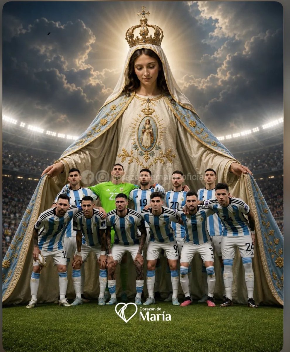 jorgelap's tweet photo. Somos esto !! argentinos Apasionados , Luchadores y con unas ganas tremendas de darlo TODO !!   Gracias por tu protección María !! #VamosArgentina https://t.co/EVJu4oIyzy