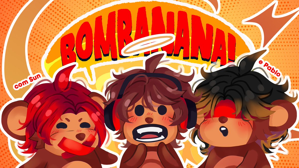 sz_Pablito's tweet photo. Hoje postei o meu PRIMEIRO vídeo! Venha assistir enquanto me divirto no BOMBANANA com meus amigos @ArtyGeist e @DrawShine

🔗 VÍDEO:
https://t.co/KA2XA2notD https://t.co/xMmALI2NIh
