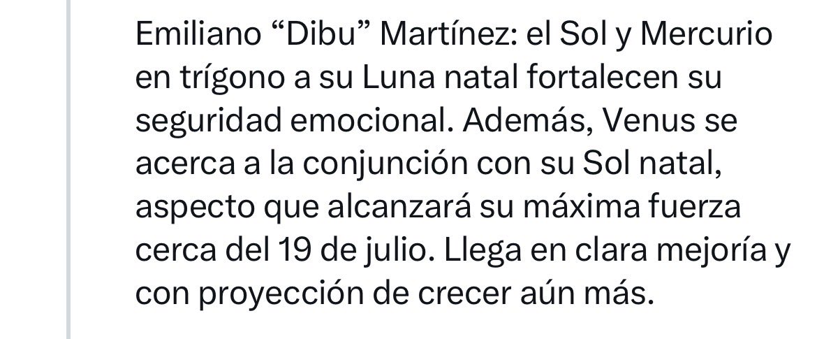 Lodicelaluna's tweet photo. Miraste el partido y sabías que teníamos que estar con colores claros. Sabías los minutos donde se darían los goles con EXACTITUD y sabías cuáles eran los jugadores destacados, sumado al Dibu que nos iba a salvar en las tapadas clave. 
Seguimos Juntos 
NUNCA TE FALLO 👇🏻 https://t.co/m4PPbnHY8Z