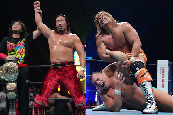 njpw1972's tweet photo. 『G1』開幕戦から熱戦の連続で大熱狂！

メインで“IWGP王者”辻が前年度覇者・TAKESHITAに激勝して好発進！

セミでは大岩がSTRONG王者・ボルチンから非情のタップ勝利‼︎

【7.11シカゴ結果】

https://t.co/Izj0JjZbjP

#G1CLIMAX36 https://t.co/BO54vMx42Y