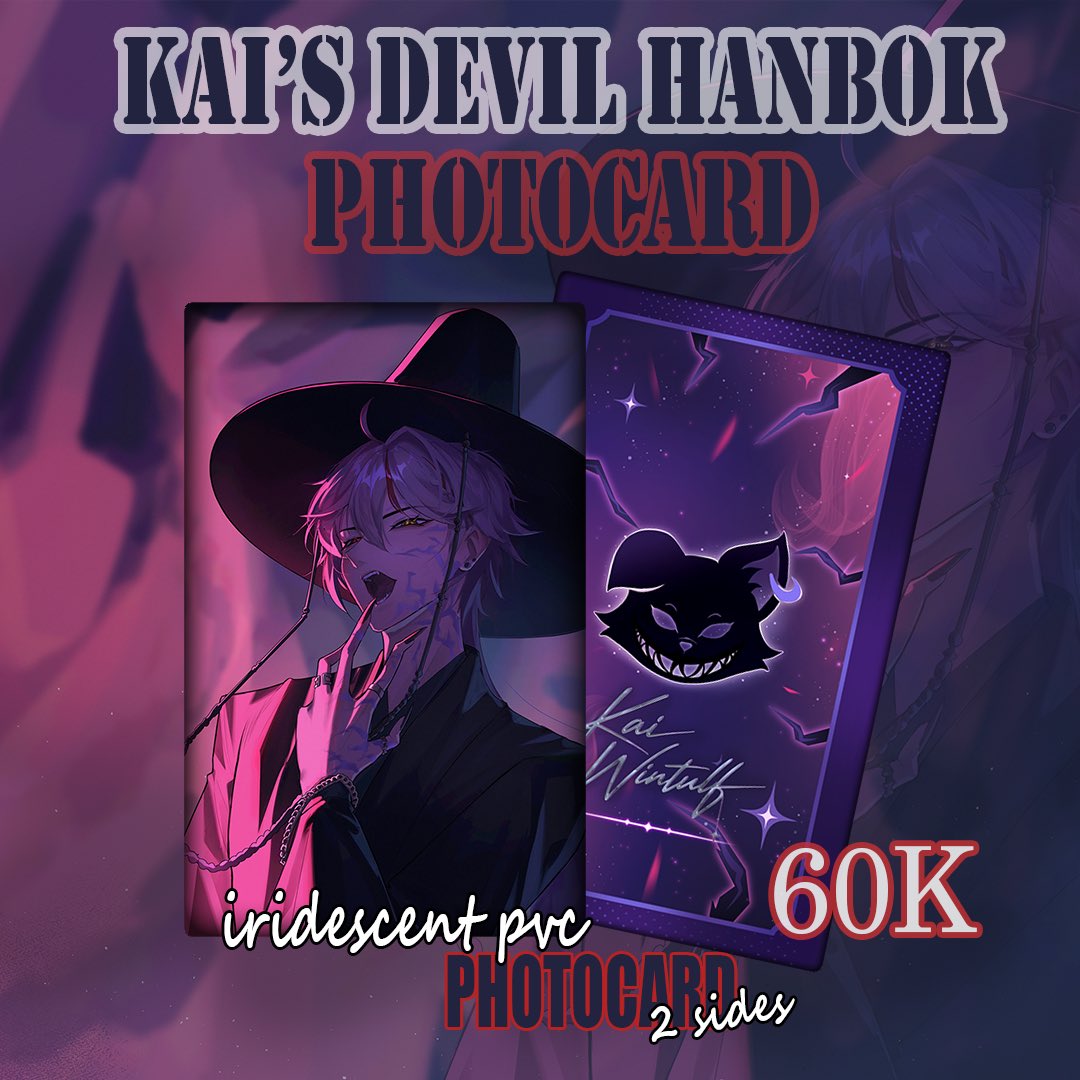 KaiWintulf's tweet photo. 🐺Limited Kai’s Devil Hanbok Photocard🐺

Open PO now!
Pre-order closes on 19 July 2026
Orders can only be placed here :
https://t.co/z05QLxYC2o

Happy Shopping! ✨ https://t.co/5bUuqmykPr