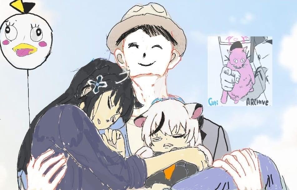CryingEmojiman's tweet photo. Me, my wife and her 45yo sister https://t.co/TLDLlyBvv5
