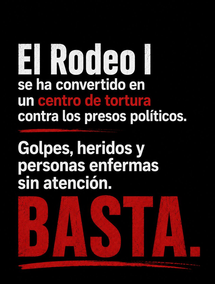 Sinmordaza's tweet photo. Hay familiares que no saben si sus seres queridos están heridos, enfermos o siquiera con vida.

El silencio impuesto desde El Rodeo I también es una forma de tortura.

#RodeoCentroDeTortura https://t.co/47P7KkwQZo