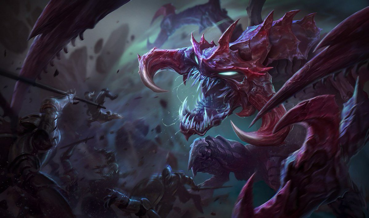 ShionYozora's tweet photo. @GaleGalleon Chogath from League of Legends. He can knock you up, silence you, and swallow you whole, need I say more? https://t.co/CANIzqEf60