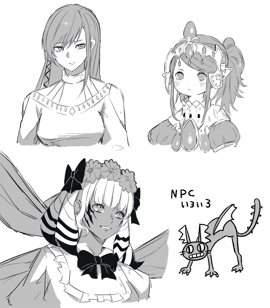Selala_hades's tweet photo. NPCいろいろ描きたくなった https://t.co/s9752T8x9u