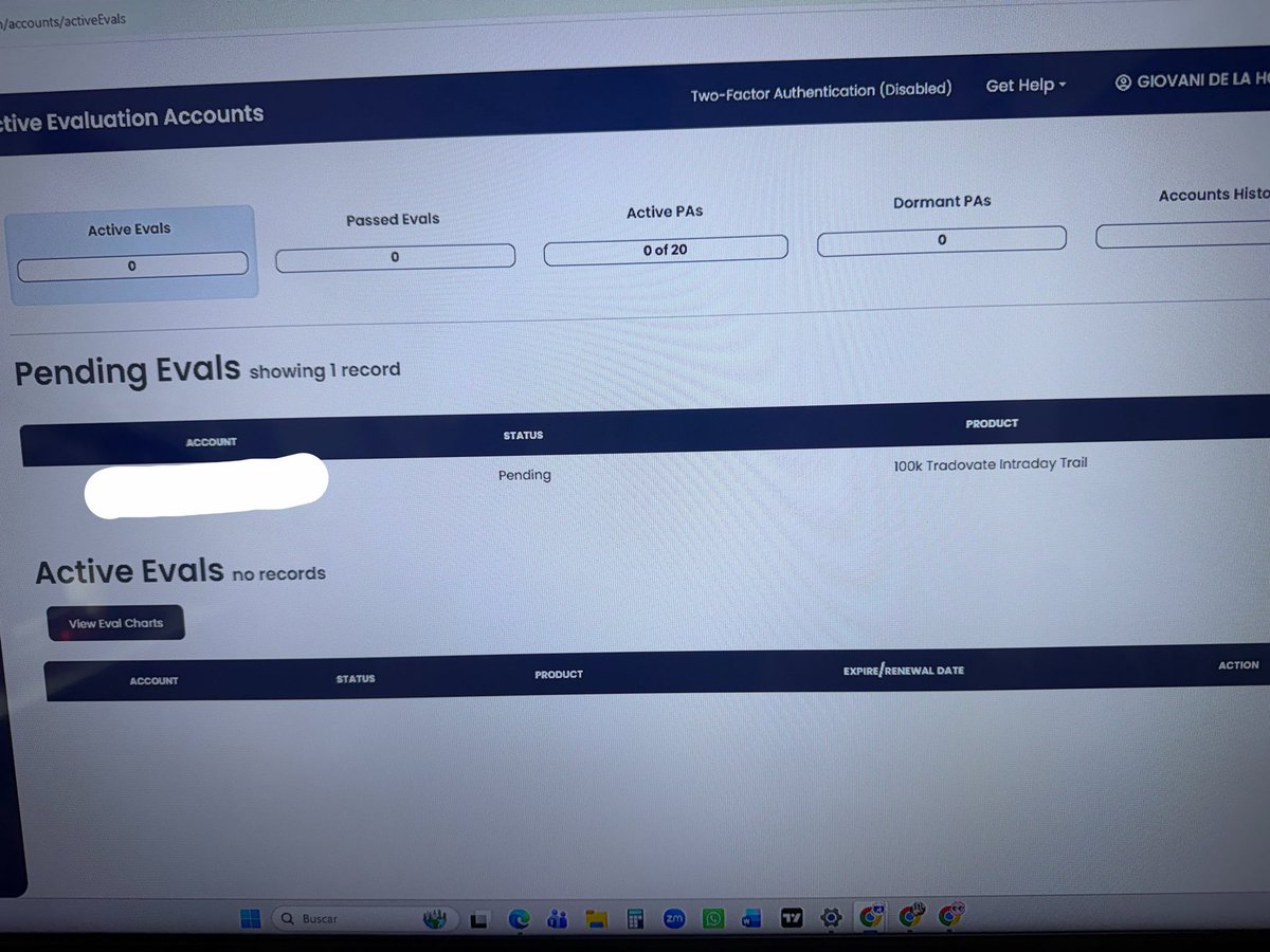talkingpips4you's tweet photo. @ApexTradeFund  Hi Apex, today I bought an account at 11:37 am, I never received credentials or any activation link, your dashboard show me pending, but pending what? Y don’t have my money in bank account, I sent 3 messages and anyone answering. I need help. https://t.co/AfC5MaUBMK