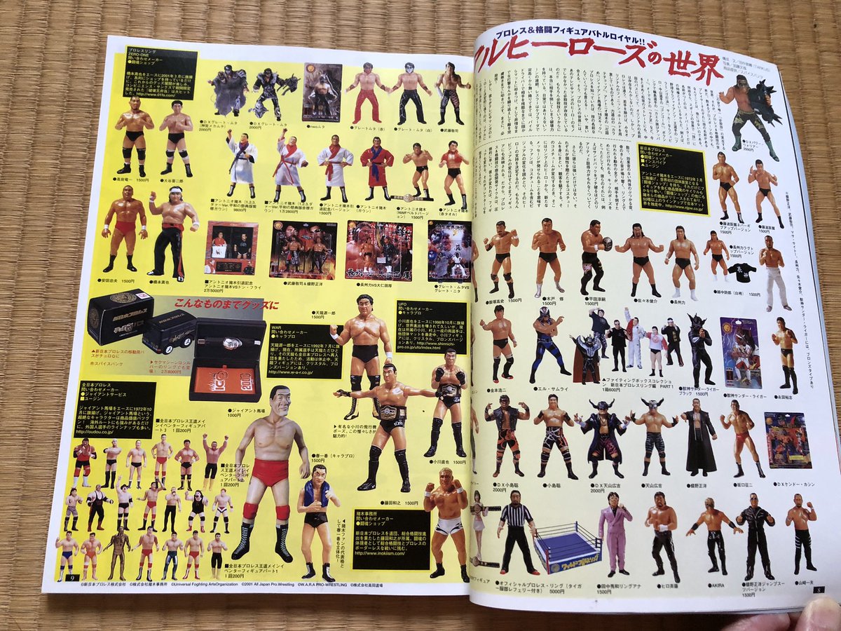 フィギュア王のプロレス特集号を発見。三沢さんやノーフィアーの