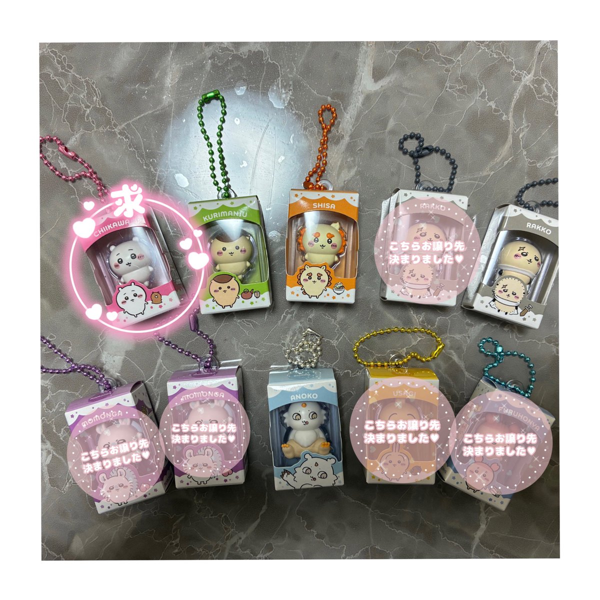 929Kckckc's tweet photo. 【現状】
スタンプついてない子がお譲り先決まっておりません。
リプにてちいかわと交換できる方探しております。
ご連絡お待ちしております。 https://t.co/Hx5EJhp3a8