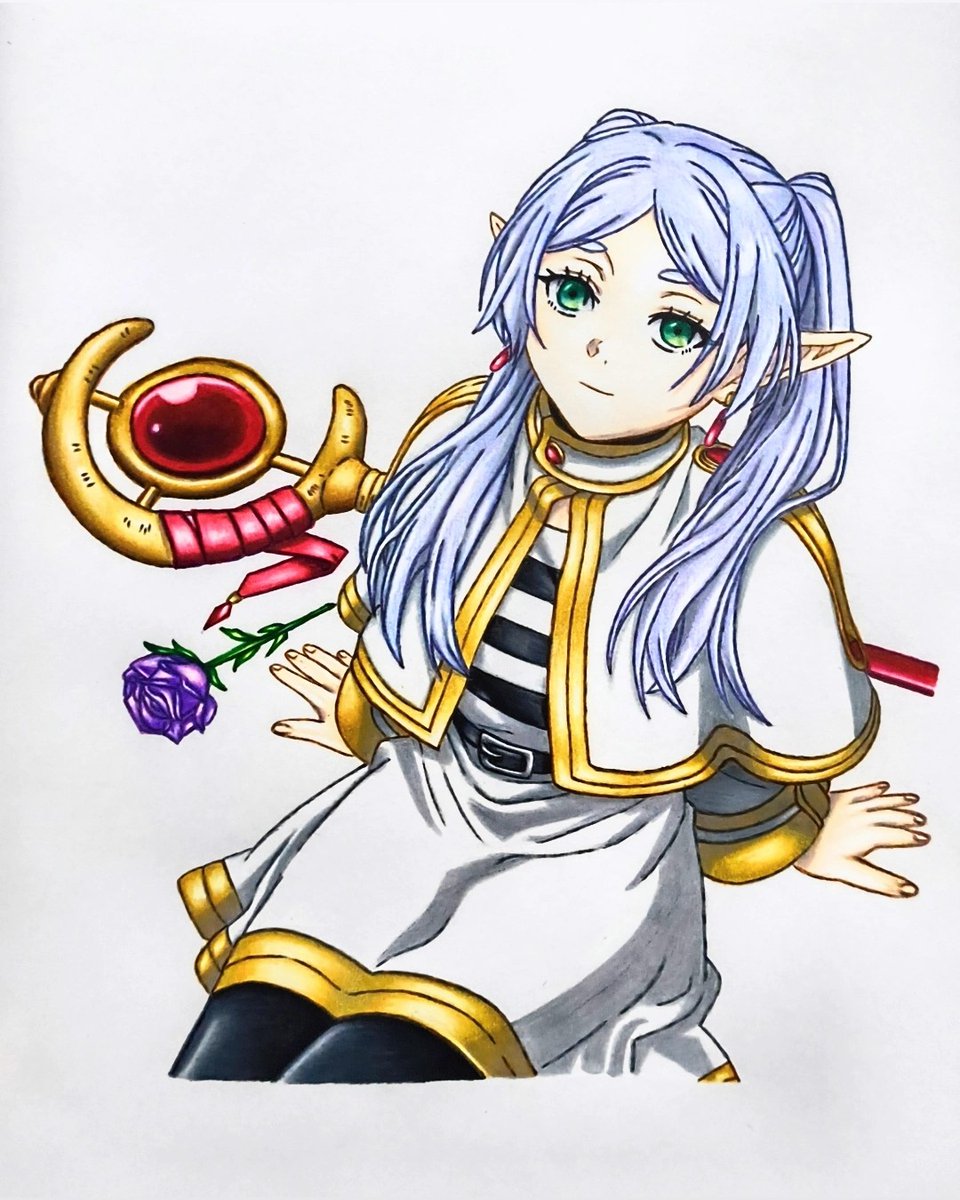 13217991k's tweet photo. フリーレン 完成
#葬送のフリーレン
#フリーレン
#色鉛筆
#塗り絵
#colorpencil https://t.co/VFZoZAnOGT