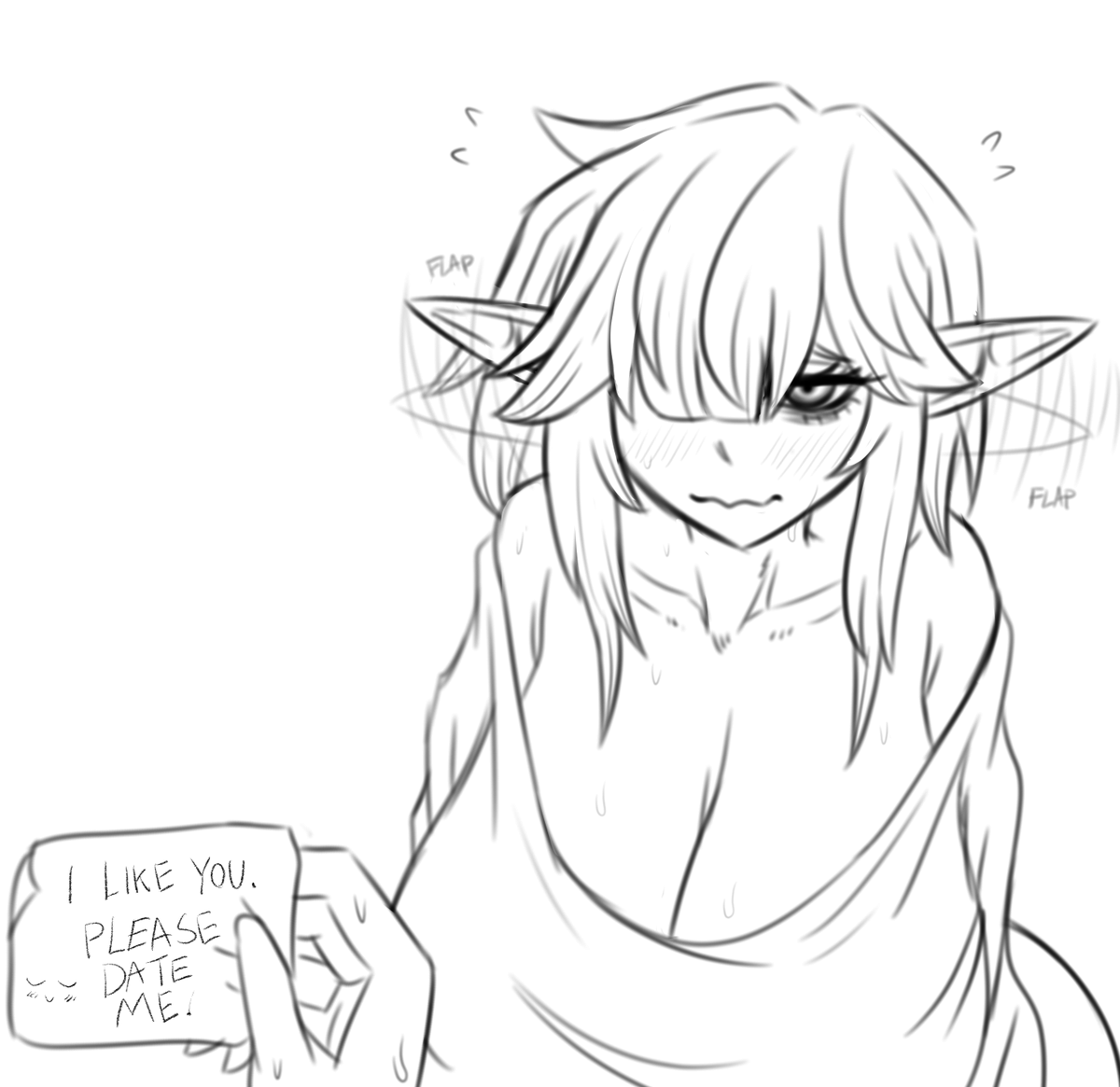 TrueLordPotato's tweet photo. A shy elf girl gives this to you...
what do you say? https://t.co/DKfPaL5Gq6