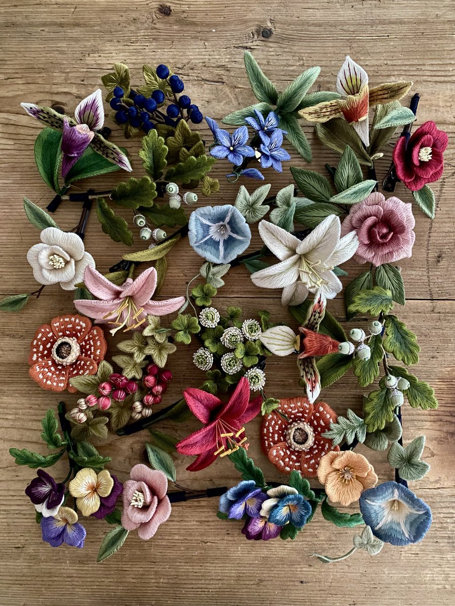 PieniSieni(ピエニシエニ) オフフープ立体刺繍作家 tweet media