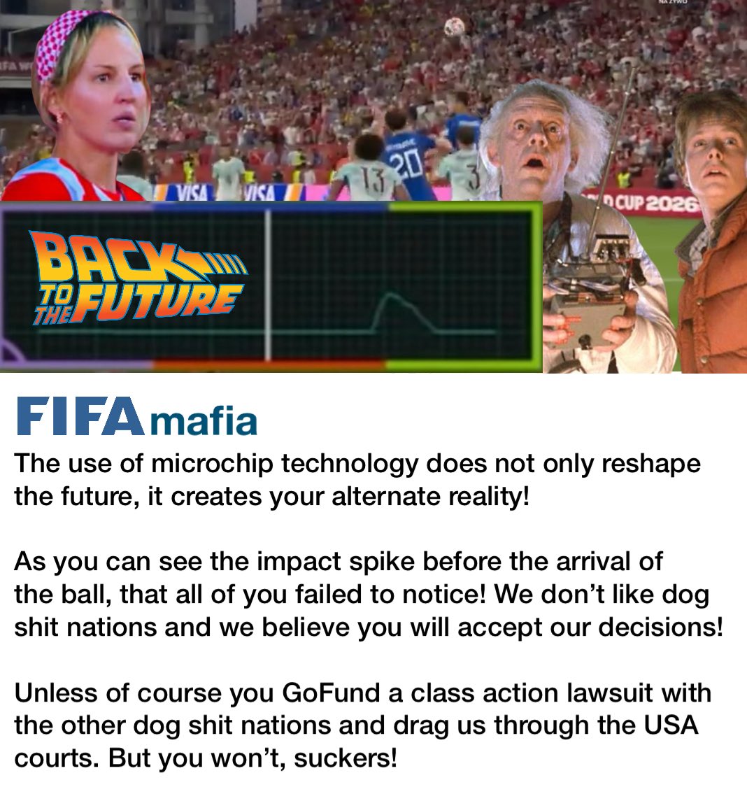 oddc1od's tweet photo. @TSN_Sports The ball can read a hair, but not a wire cable. Fuck FIFA https://t.co/tGUiGPhuvs