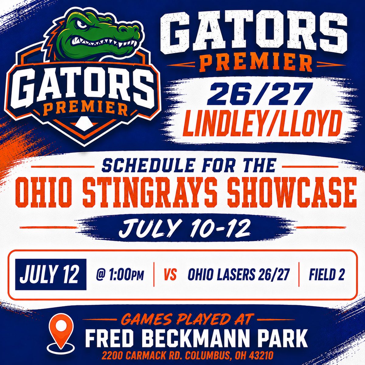 GatorsPremier08's tweet photo. Well after getting rained out today and they dropped our last two pool play games, we play tomorrow at 1pm on field 2. We would love to see you there! @Gators08Lindley @MarkLlo84231890 https://t.co/I816AuL74j