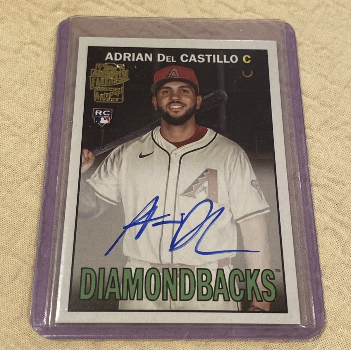 PromotionsDa's tweet photo. Adrian Del Castillo 2025 Topps Archives 1967 Fan Favorites Autographs On Card Autograph RC 
#MLB Arizona Diamondbacks https://t.co/exuP30uIMY #eBay #TheHobby #BaseballCards https://t.co/tHlBuMtGEn