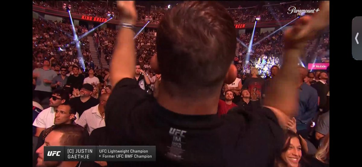 THEASCE0's tweet photo. Gaethje rocking the inside out shirt https://t.co/pKDKPiRADT