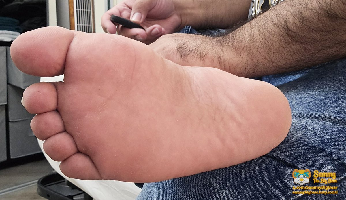 SammyBigBear's tweet photo. Kneel down and worship my gorgeous, broad, thick, and absolutely perfect feet 👣

You were born to kiss, lick, and adore my feet, boy 😏 https://t.co/WIwK52tjCJ