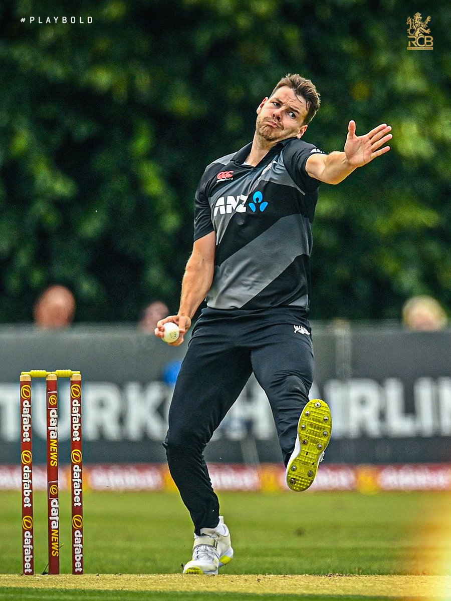 RCBTweets's tweet photo. A The day Duffman’s ODI career began. 🇳🇿🤩

#OnThisDay in 2️⃣0️⃣2️⃣2️⃣, Jacob Duffy donned the Black Caps jersey for the first time in ODIs, against Ireland. 🫡💪

#PlayBold #ನಮ್ಮRCB https://t.co/MjaFsh33hE