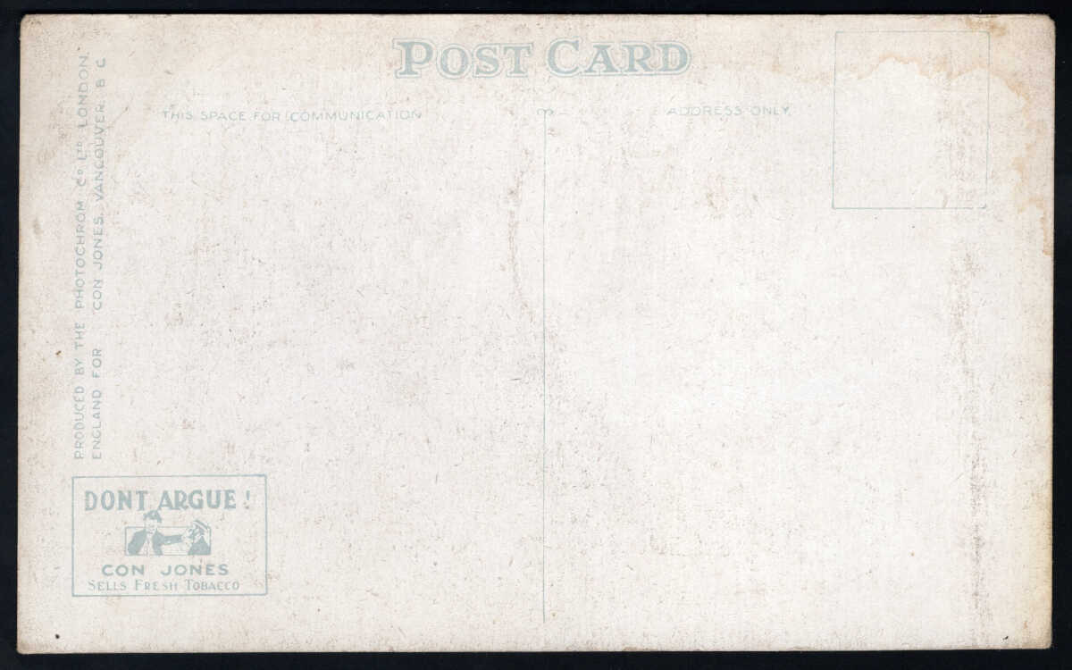 AllNations1949's tweet photo. Realized $49 Lot 95 Vancouver Harbour, B.C. Unu Con Jones Don’t Argue Leonard Frank Postcard, not quite fresh #ConJones #LeonardFrank #BCPostcards https://t.co/P4ANMKrpWu