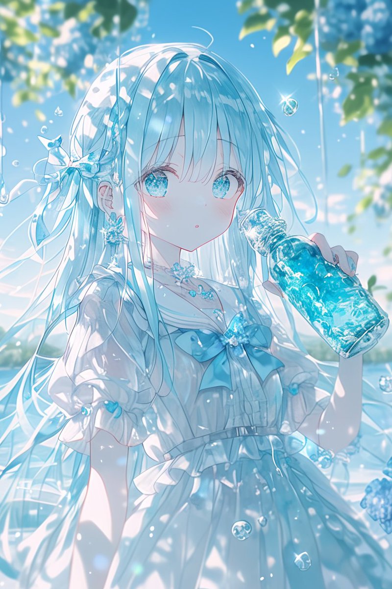 KanonAIart's tweet photo. おはようございます*˙︶˙*)ﾉ"

だいぶ暑くなってきましたね
少しでも涼しくなれば🥤🍬💙

いいね＋フォローで
利用可能です✌︎︎(* ॑꒳ ॑*  )✌︎︎

 #AIイラスト  #AIart  #AI美女 #AIイラスト術師さんと繋がりたい https://t.co/P5XWe782nf
