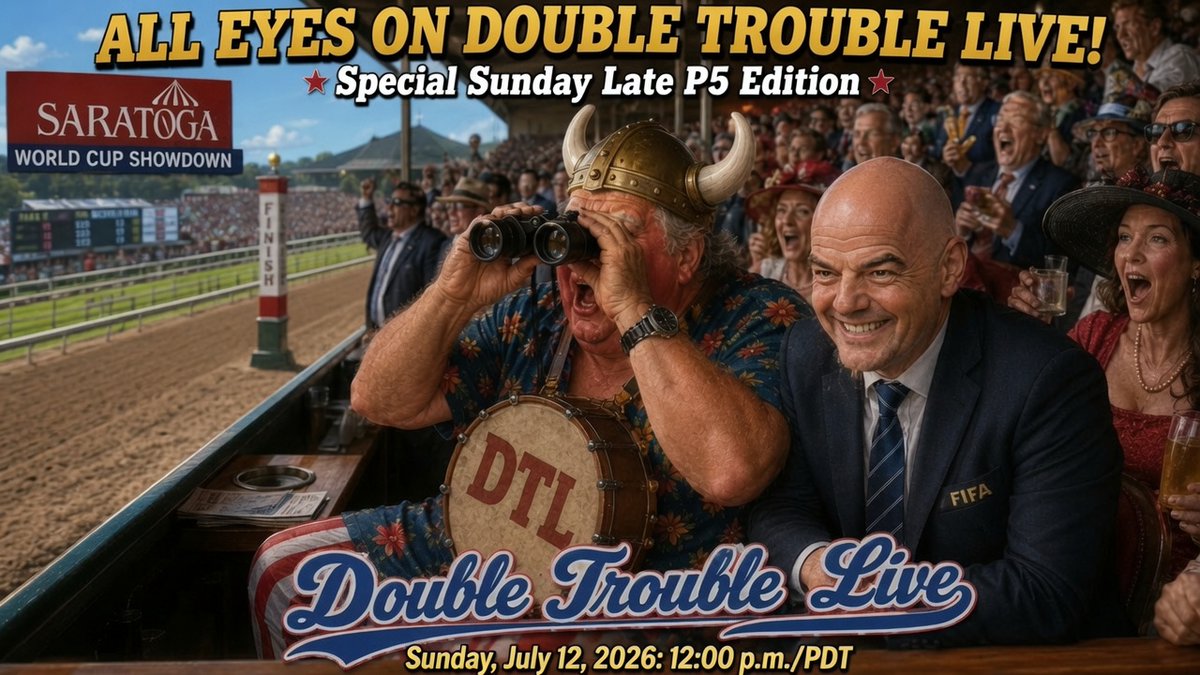 ScatoniSureShot's tweet photo. https://t.co/d4isrxlTsN is back at 12 noon PDT tomorrow, Sunday, for another Saratoga Late P5 live-action stream. No soccer? No problem. Mark Gelding hosts! #GetOutGetUpGetPaid @theDTLcrew 

LINK: https://t.co/JD8nTA7b26 https://t.co/SAHsZOcmcC
