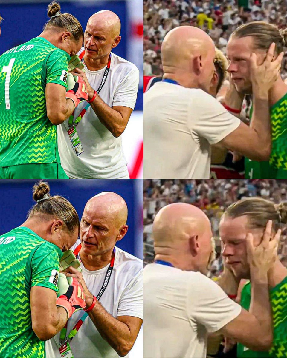 MotivacionesF's tweet photo. ¡ESTA IMAGEN NOS ROMPIÓ EL CORAZÓN! 💔🇳🇴

Tras el silbatazo final de la eliminación de Noruega en la Copa del Mundo, Orjan Nyland no pudo contener las lágrimas. El arquero estaba completamente desconsolado y se culpaba por el error que terminó en el gol de la victoria de Inglaterra.

Muchos recordarán únicamente esa jugada. Pero el fútbol no puede reducirse a un solo instante.

Durante todo el Mundial, Nyland fue uno de los grandes responsables de que Noruega alcanzara, por primera vez en su historia, unos Cuartos de Final. Fue figura en varias noches inolvidables y hasta le atajó un penal a Brasil para mantener vivo el sueño de todo un país.

Por eso dicen que ser arquero es la posición más cruel del fútbol: puedes salvar a tu equipo una y otra vez, pero un solo error es suficiente para que muchos olviden todo lo demás.

No hay peor sensación que sentirte responsable de la derrota cuando lo diste absolutamente todo.

Hoy no importa la bandera que defiendas. Todos estamos con Orjan Nyland.

TIENES NUESTRO RESPETO, NYLAND. 👏❤️